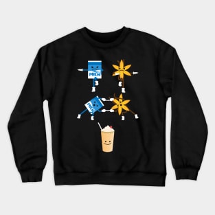 Vanilla, Milk, Milkshake, Fusion, Shake, Creamy, Fun Crewneck Sweatshirt